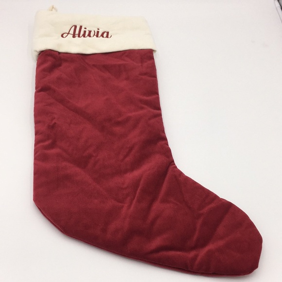 Pottery Barn Velvet Christmas Stocking “Alivia” - Picture 10 of 10